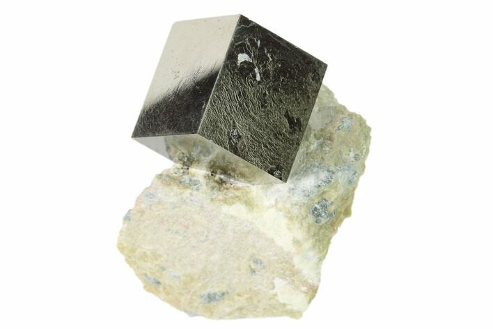 Pyrite Cube In Matrix - Navajun, Spain #136716